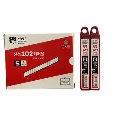 فلز قطع چاقو کاربرد SK2 فولاد کربن بالا 60 درجه زاویه S102 9mm