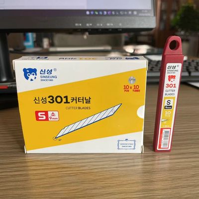 SK2 فولاد کربن 9mm Snap Off Blade Replacements 9 Segments 0.38mm تیغه