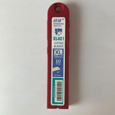 حرفه ای 7 بخش 25mm نقره ابزار برش تیغه چاقو 126mm برای برش شیشه نازک