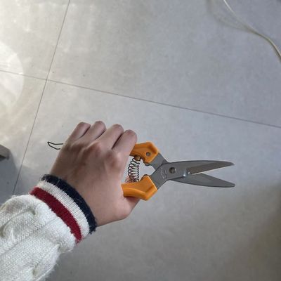 200 میلی متری دستگیره نارنجی Snip Cutter برای برش پارچه سیم پلاستیکی پوست